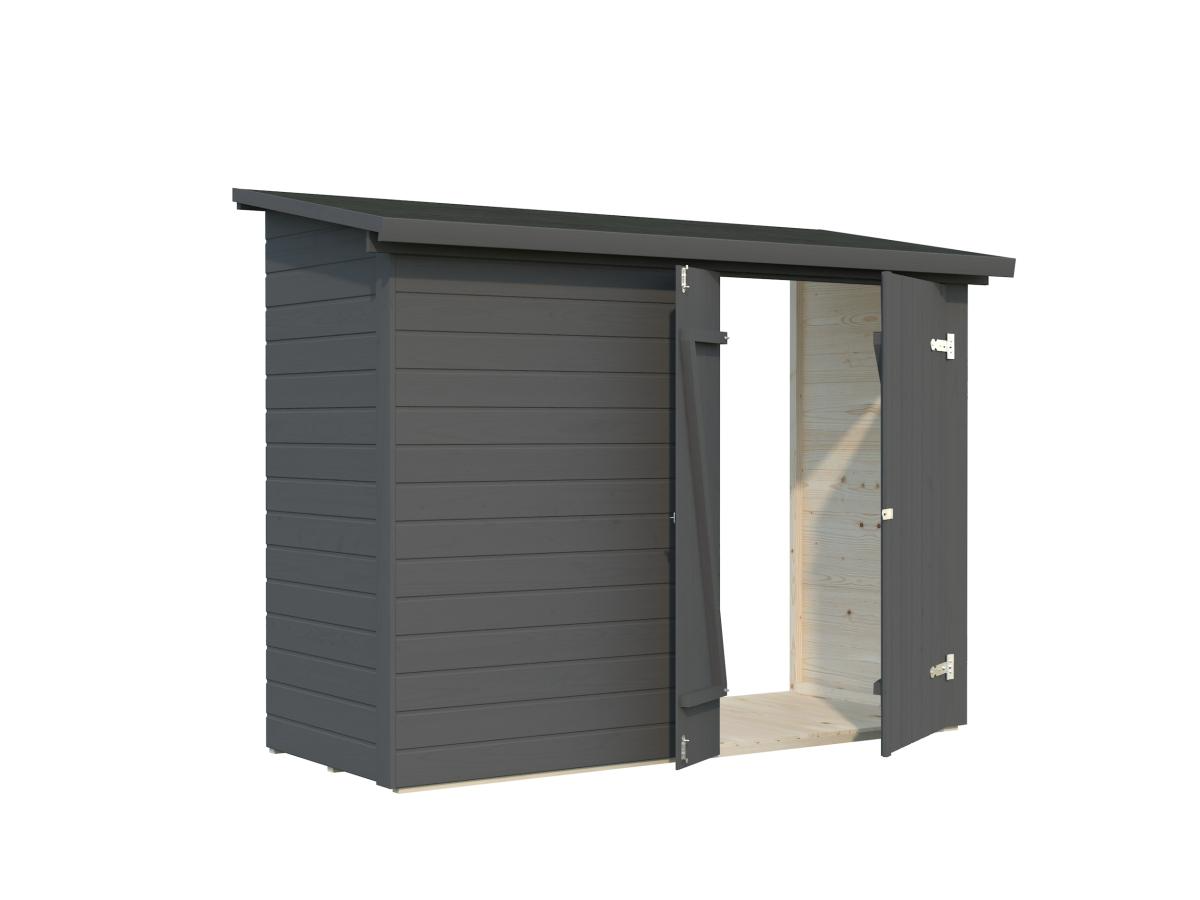 Palmako | Leif XS (7'8" x 3'1" | 23.7 sq.ft.) Add-on Garden Side Shed