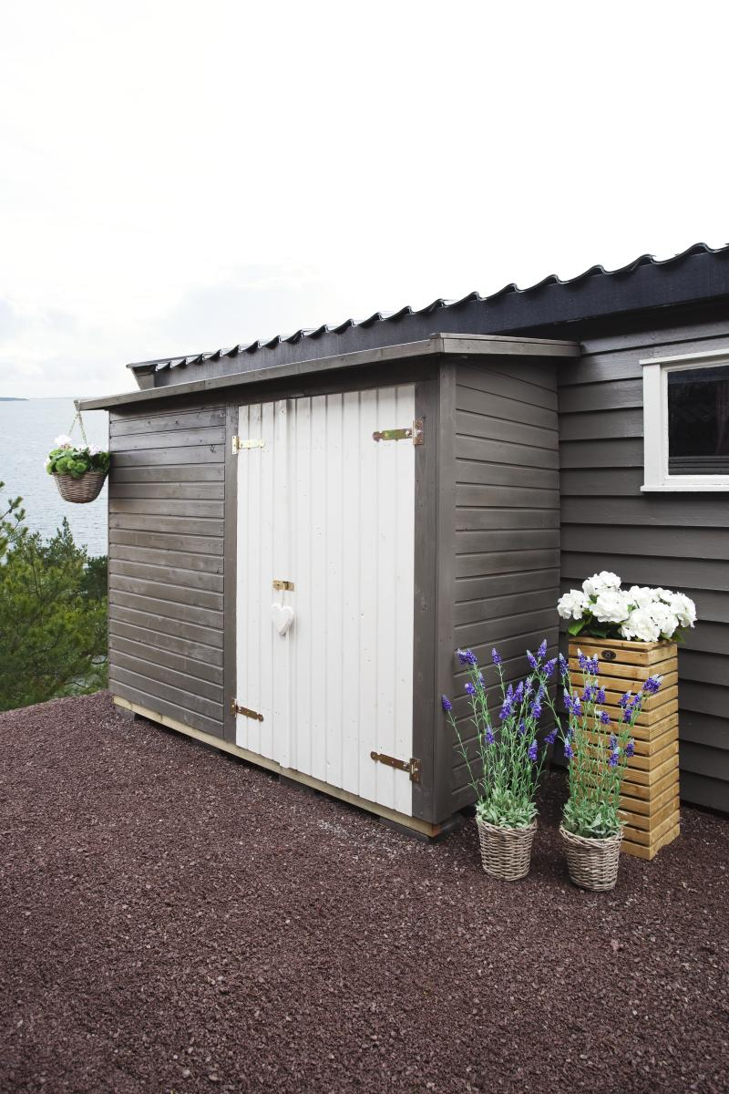 Palmako | Leif XS (7'8" x 3'1" | 23.7 sq.ft.) Add-on Garden Side Shed