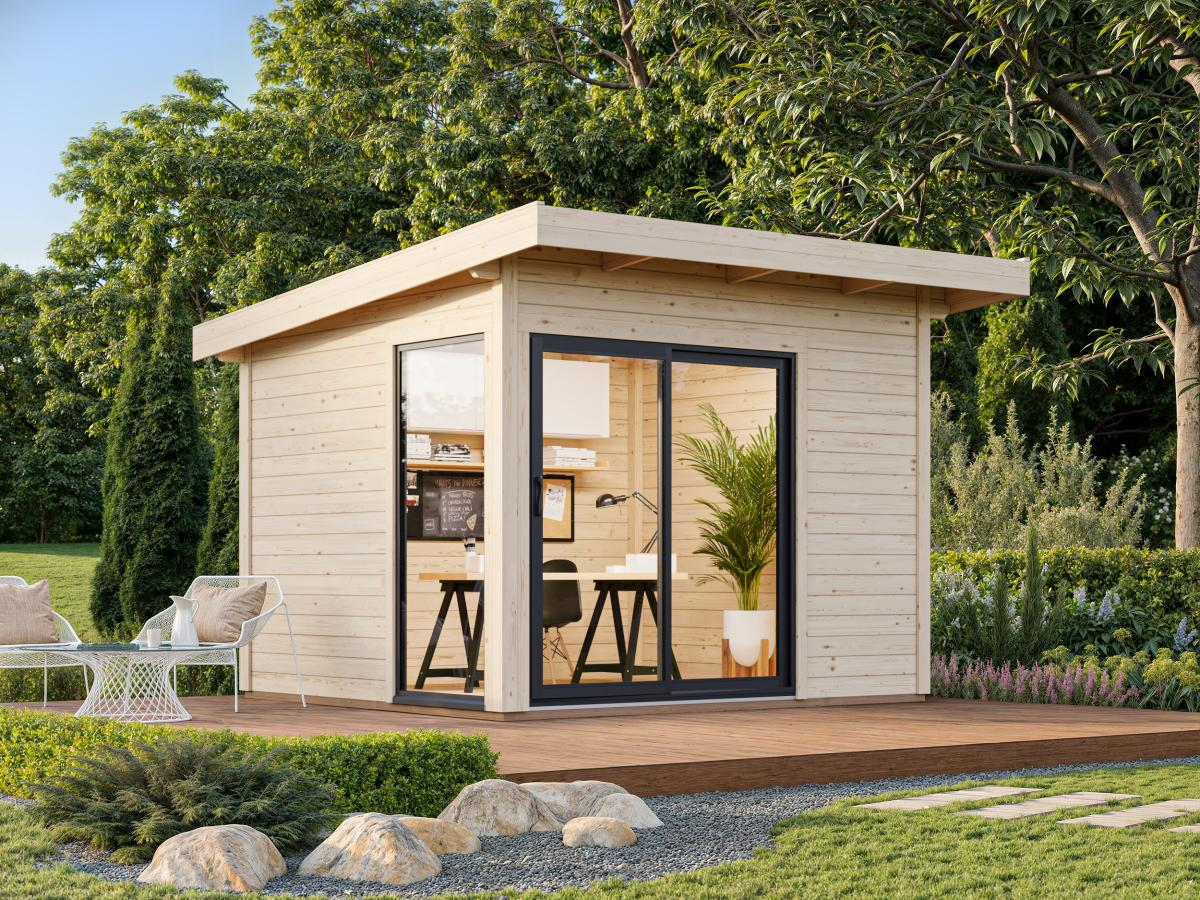 Palmako | Andrea XS (9'10" x 8'10" | 80.7 sq.ft. | 1.7") Small Double Glazed Modern Garden Room