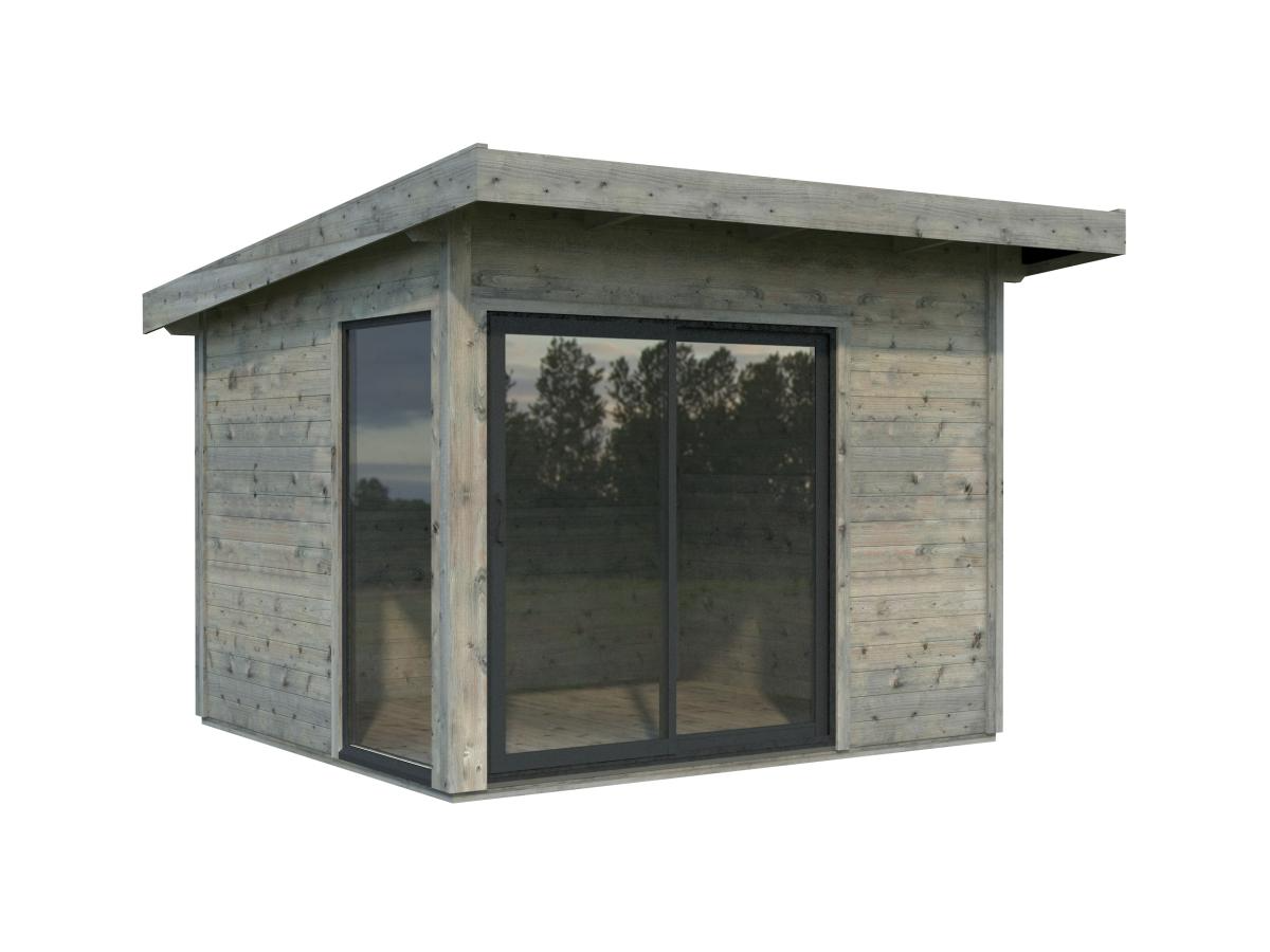 Palmako | Andrea XS (9'10" x 8'10" | 80.7 sq.ft. | 1.7") Small Double Glazed Modern Garden Room